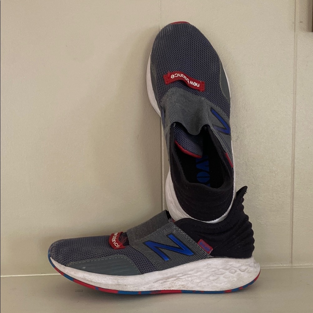 New Balance Kids Blue and Red Sneakers